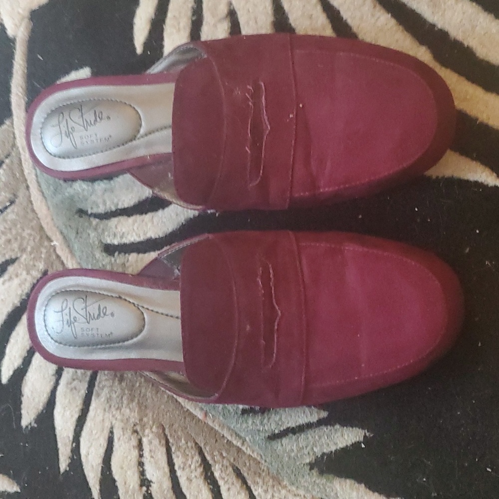 Size 8 Eggplant Purple Mules